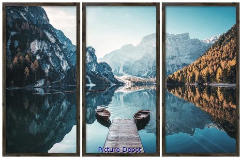 Picture of Boats on Braies Lake          GL464