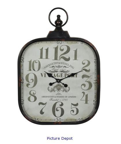 Picture of Vintage Metal Clock                WCL76  