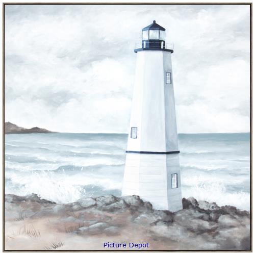 Picture of White  Lighthouse                       OP1214-1