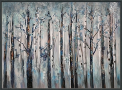 Picture of Misty Blue Birches                OP00222-1