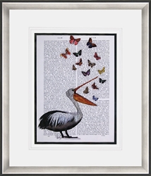 Picture of Pelican & Butterflies GL00941