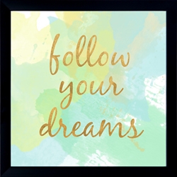 Picture of Follow Your Dreams (gold foil)  GL00825