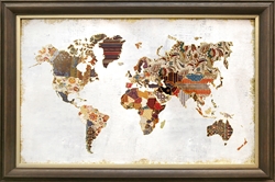 Picture of Pattern World Map  GL01100