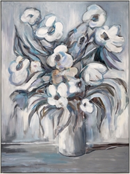 Picture of White Flowers in Tin Can OP0522-1