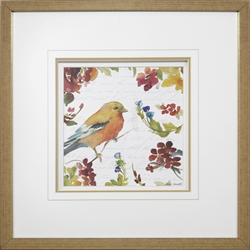 Picture of Floral Bird Script I  GL01486