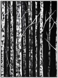 Picture of Birches On Black I OP0557-1