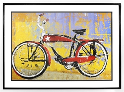 Picture of Red Bike with Star GL01642