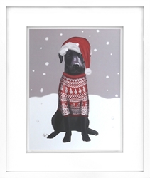 Picture of Black Labrador, Christmas Sweater 1  GL01859