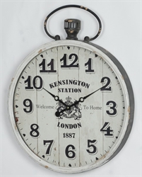 Picture of Round White Kensington Clock    CL70007