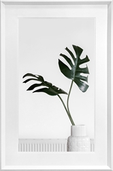 Picture of Palm Leaves in a White Vase GL1882