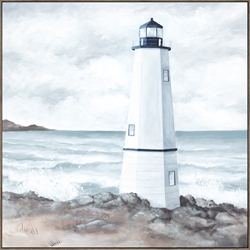 Picture of White  Lighthouse                       OP1214-1