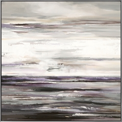 Picture of Mauve Abstract with Silver Foil   OP1225-1