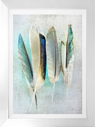 Picture of Feathers Turquoise                  GL0941