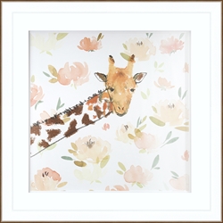 Picture of Floral Giraffe                                   GL0841