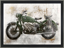 Picture of Green Motorcycle                     GL0115