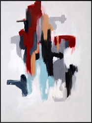 Picture of Red and Black Abstract                        OP1521-1