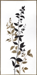 Picture of Black & Gold Leaves  (gold Foil)           OP1609-1