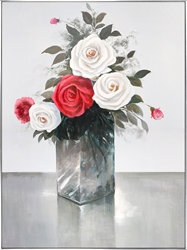 Picture of White and Red Roses             OP1548-1