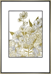 Picture of Gilded Wildflower Tangle III       GL2459