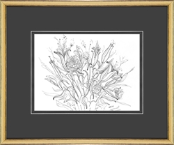 Picture of Wild Flower Sketch                  GL191