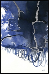 Picture of Dripping Blue with Silver Foil     OP1879-1