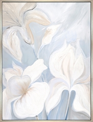 Picture of White Flower with Glitter      OP2279-1