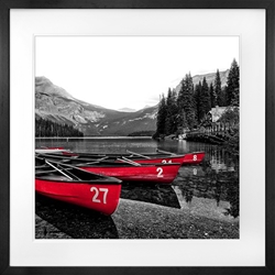 Picture of Red Boats on a Row          GL366